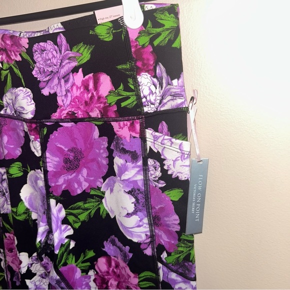 NWT Victoria’s Secret Floral High Rise Leggings - Picture 3 of 8